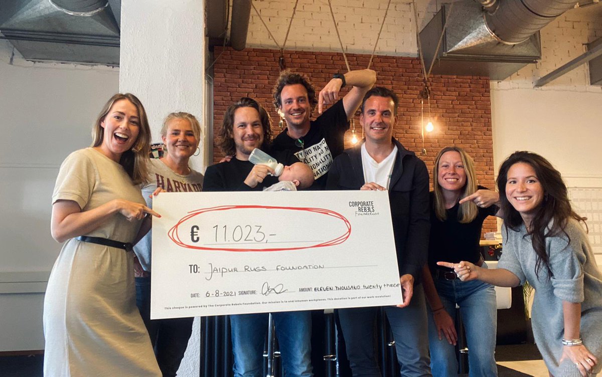 corp_rebels's tweet photo. โฌ11,023 !!! ๐ฐ๐ฐ๐ฐ
The team of volunteers at the Corporate Rebels Foundation celebrates its first success in the fight against inhumane workplaces.
Check it out: https://t.co/SO806DgYXe
#EndInhumaneWorkplaces #NonProfit #volunteer #fundraising #donate #charity #donations https://t.co/gSBijL4Y5T