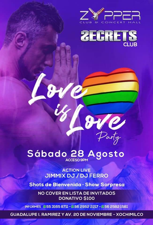 XochiCruising's tweet photo. Nos vemos en @ZypperClub #SecretsClub a lado de la estación del tren ligero la Noria Xochimilco el sabado 28 de agosto.🎉🎉🎉
¡Por ahí nos vemos chicxs! #XochiCruising https://t.co/whNjD4hseY
