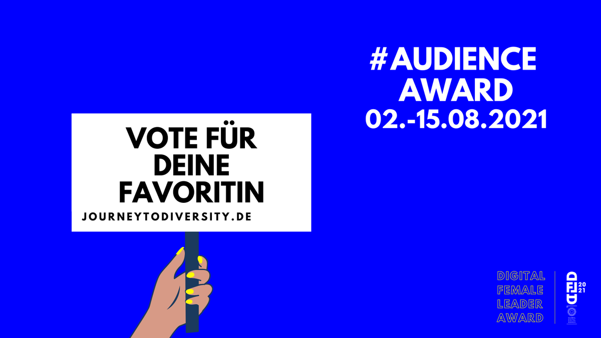 VillhauerRamon's tweet photo. Beim #DFLA21 der @gd_women wird jährlich auch ein zweiter Preis vergeben – und wir bestimmen, wer den #AudienceAward gewinnt 🏆. #GDWxFujitsu

Meine Stimme ist meiner #Favoritin sicher – und für wen stimmst du? Lass dich hier inspirieren: https://t.co/kxvYDAiwrU https://t.co/5LXjk0dxiN