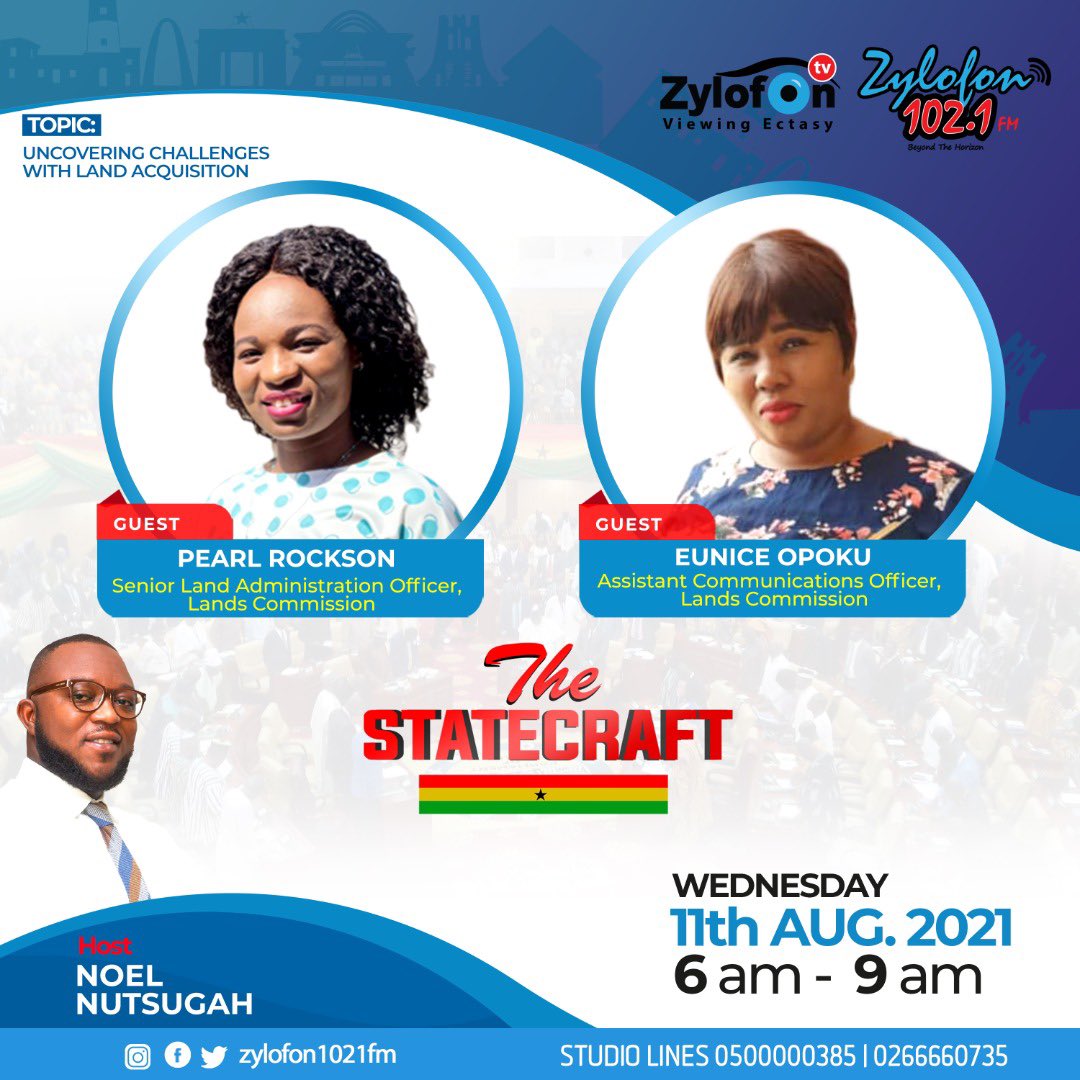 Tune in to @zylofon1021fm and @zylofontv now for this morning’s edition of #TheStatecraft with @NoelNutsugah 

#Zylofonmedia #Zylofon1021fm