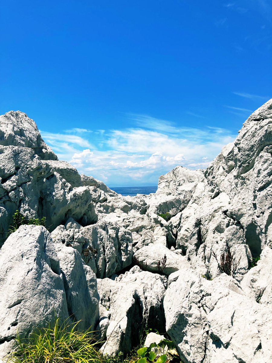 地上屋 على تويتر 夏の白い岩
