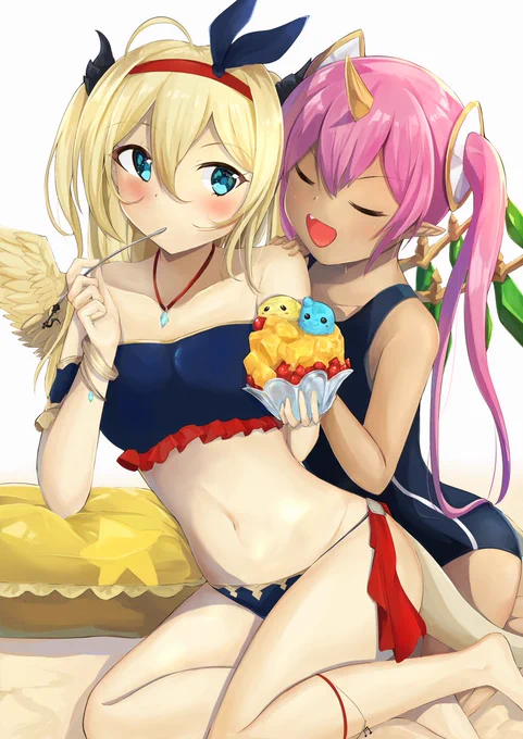 マリエルとロッタロッタ
#パズドラ
 #パズドライラスト 