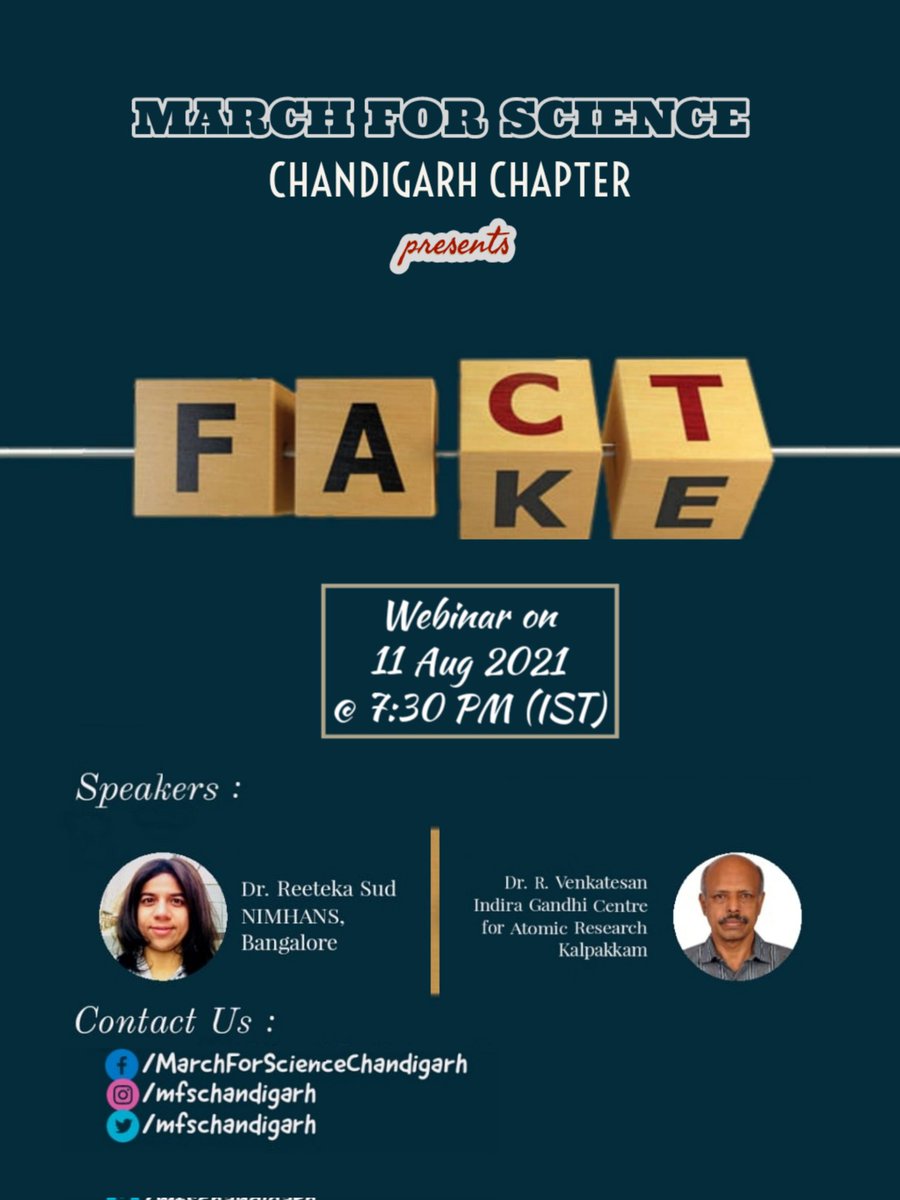 mfschandigarh's tweet photo. We look forward to seeing all of you in the discussion today on our Facebook page https://t.co/pF4usv26me

@IndiaImfs @imfs_delhi @MarchForScience @ScienceMarchMum 

#marchforscience
#IndiaMarchForScience
#imfs2021 https://t.co/Rb6ximdHrD