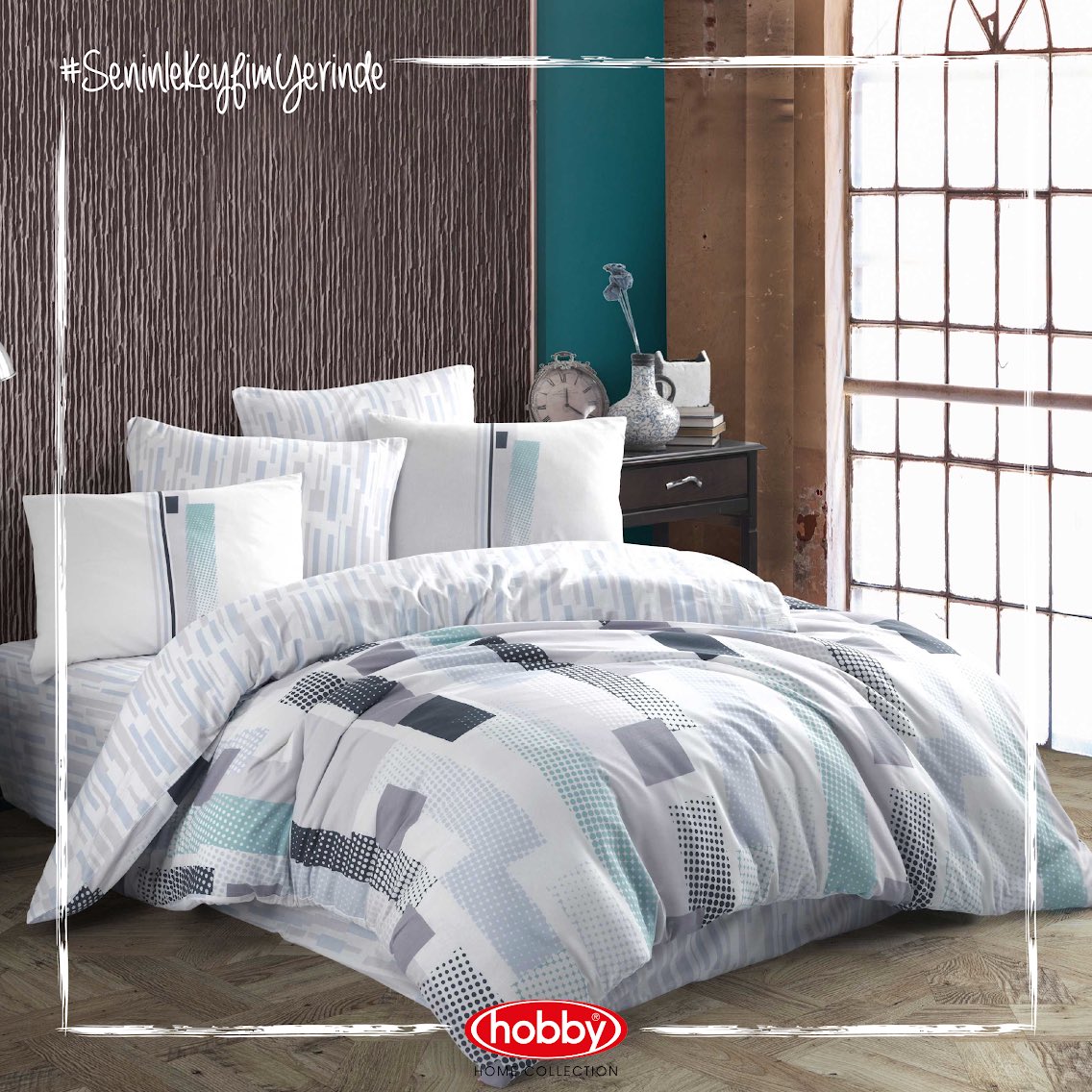 HobbyHomeCollec's tweet photo. Soft renkleri, yumuşak dokusu, fütüristik çizgisi ve tasarımıyla “Retro” nevresim takımları Hobby Home Collection’da!

#SeninleKeyfimYerinde #HobbyHomeCollection #retro #ranforce #nevresimtakımı #nevresim #hobby #evtekstili https://t.co/InunvmYome