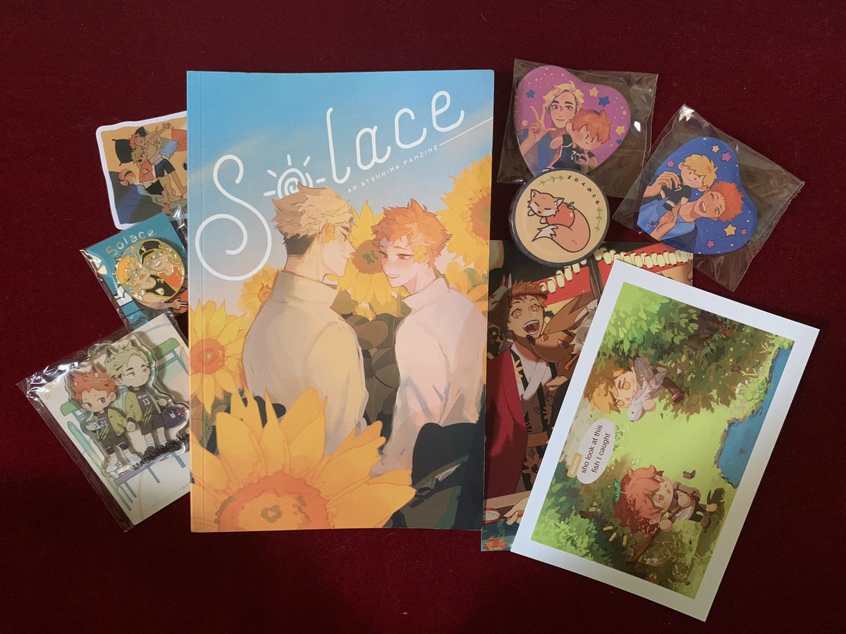 it’s here!!! everything is so pretty, warm, and soft 🥺 thank you so much for this <a href="/AtsuhinaZine/">Solace: an Atsuhina Zine</a> 🧡

also thank you <a href="/680sPH/">✦ 680sPH ✦ PLS SEE PINNED</a> for hosting this GO 🥺 everything arrived in perfect condition 💛