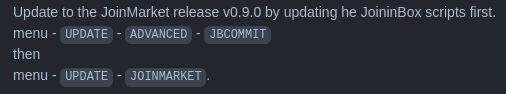 openoms's tweet photo. #JoinMarket v0.9.0 is not in a #JoininBox release yet, but can be installed from master.
Currently testing the Fidelity Bonds and implementing in the menu.
In the meantime here is a guide with screenshots about how to use Fidelity Bonds in the CLI:
https://t.co/IybsHt6p15 https://t.co/snZIo5f3Gn