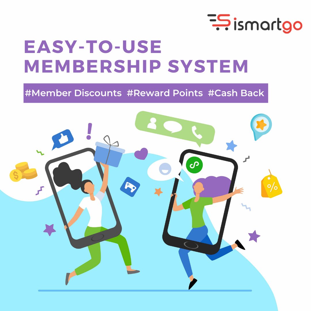 iSmartGo's tweet image. #iSmartGoTips
iSmartGo offers an easy-to-use membership system for brands to create multiple membership levels and points to cash program to encourage customers to buy more.
#iSmartGo #crossborder #ecommerce #chinamarketing #wechat #miniprogram #smartretail