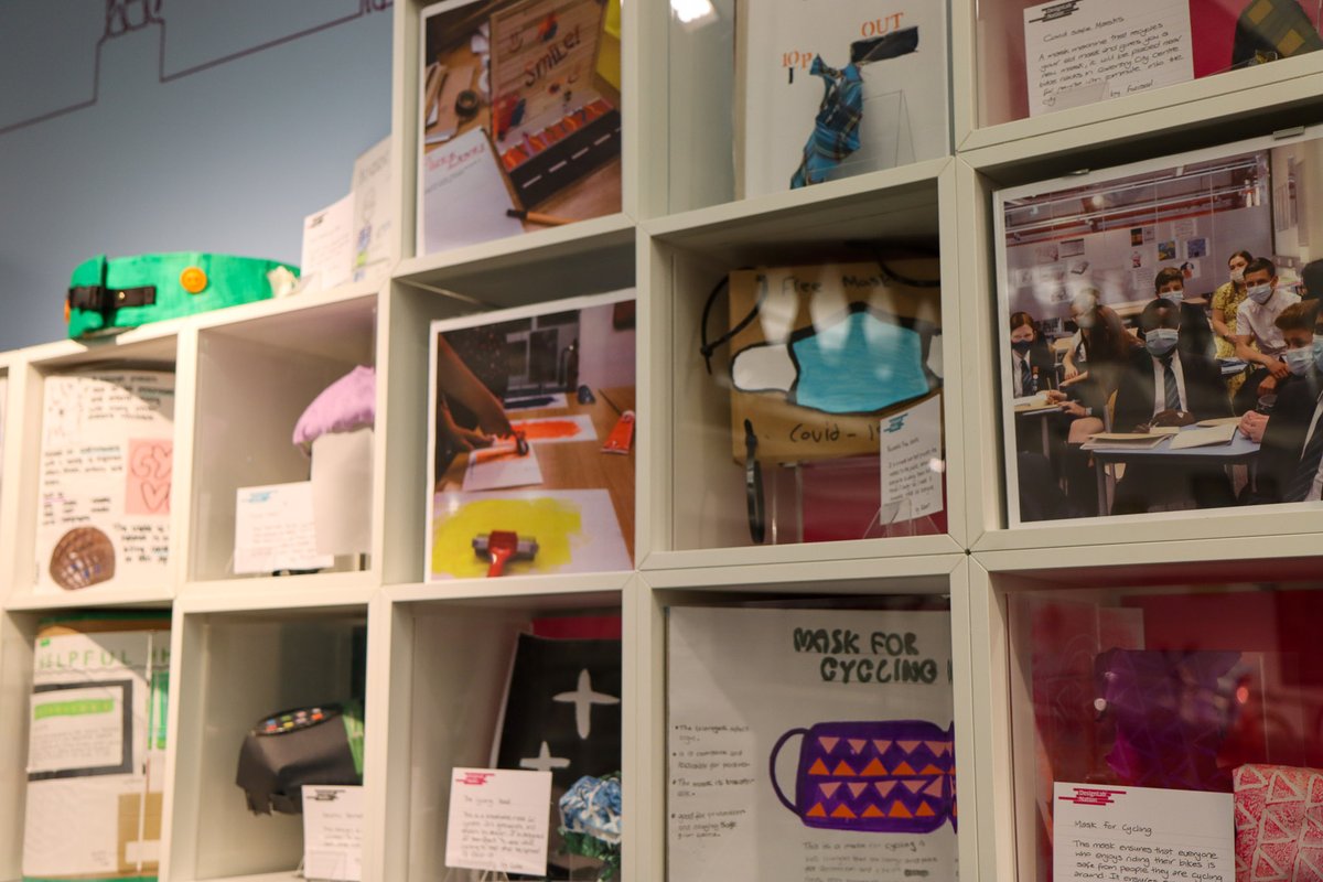 CovTM's tweet image. Year 9 students from @BH_Coventry &amp;amp; @WhitleyAcademy1 worked with artist @JuliaSnowdin for the #DesignLabNation project at @CovTM as part of the @V_and_A National Schools Programme. 

The student&apos;s work is on display across the summer holidays in the community space.