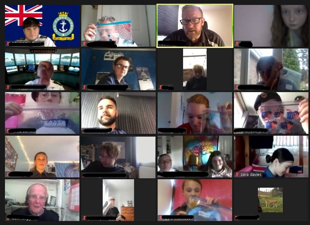 With help from Fastershire, the @RossMonmouthSC purchased a Zoom licence,  to hold meetings online. Throughout Lockdown, Cadets continued learning about boats and ropes and participated in games, quizzes and STEM lessons. bit.ly/3jHCk2d
