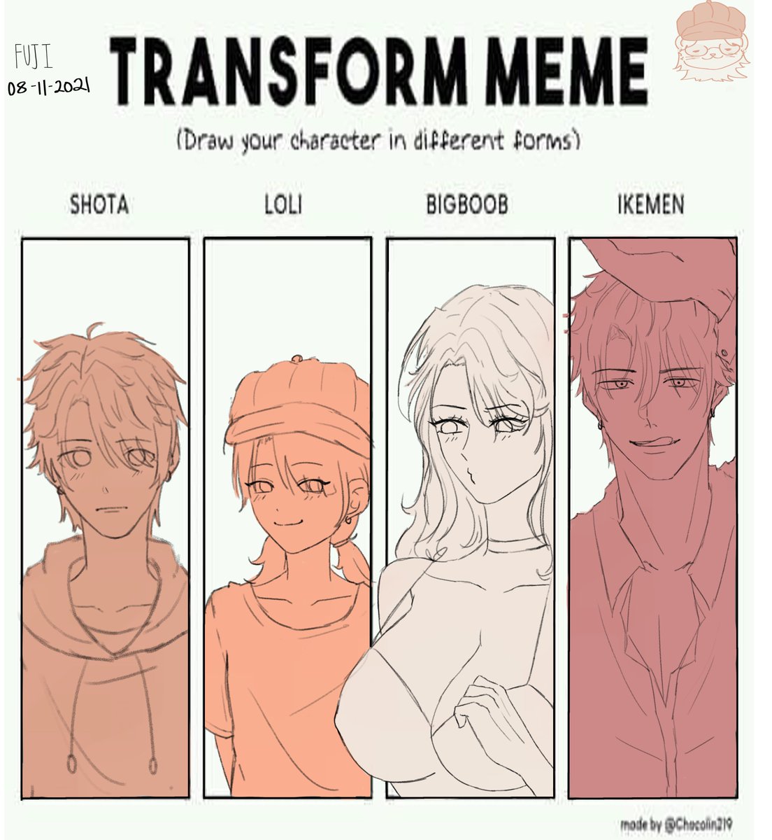micovvea's tweet photo. trying out this transform meme :33
.
.
.
#oc #illustration #transformmeme #art https://t.co/o2rYac2IpL