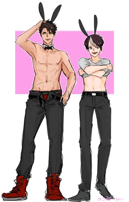 ネシアさんとシンガポさん🐰 