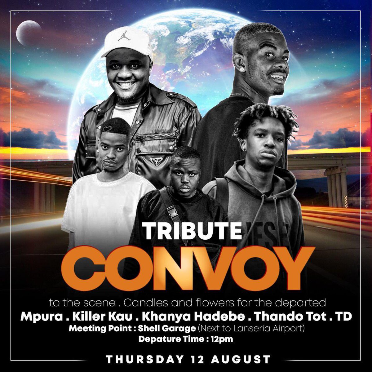 guguseitlhamo's tweet photo. UPDATE 🚨🚨🚨 

The official road side memorial will be tomorrow, 12 August 2021, to respect the families wishes. https://t.co/mudPlMwK4N