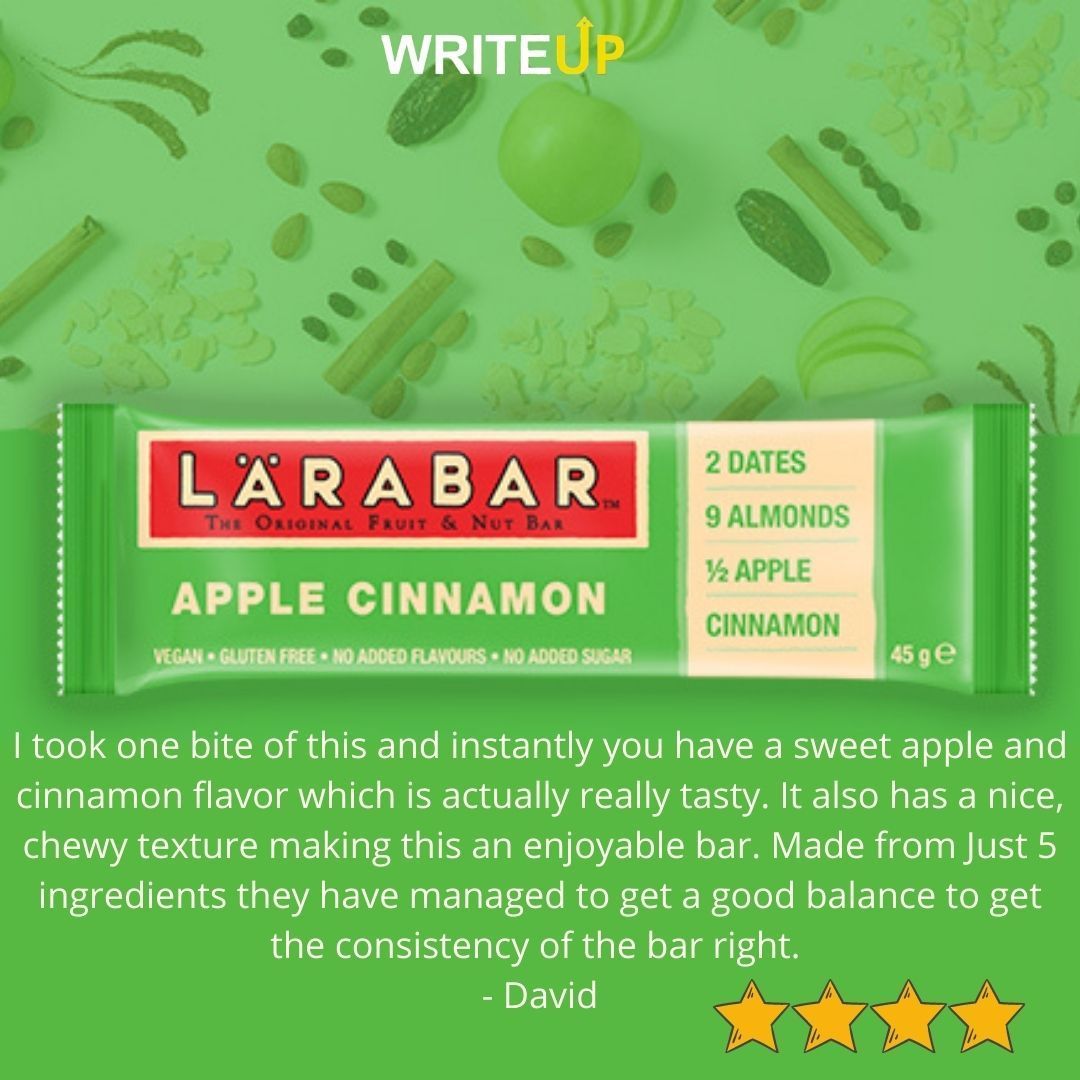 WriteUpReviews's tweet image. Read reviews on @larabaruk products and more on our website 

buff.ly/3kIdnmI

#snack #foodreview #snackreview #fitnessreview #protein #proteinbar #healthfood #lowsugar #food #healthyeating #diet #energy #Protein #Gym #proteinpowder #fitfood #Fitness #Knowledge #Power