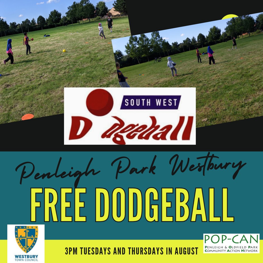 More dodgeball tomorrow in #westbury come and join in! Please RT

<a href="/WestburyWTC/">Westbury Town Council</a> <a href="/GMorrisonCEM/">Westbury & Warminster Community Engagement Manager</a> <a href="/WBLeighSch/">Westbury Leigh Church of England Primary School</a> <a href="/WestburyShed/">Westbury Shed</a> <a href="/WestburyJuniors/">Westbury CE Junior School</a> <a href="/Bath_Wilt_P/">Bath & Wilts Parent</a>
