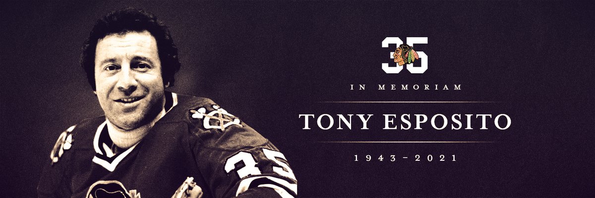 I'm saddened to hear the news of Tony Esposito passing away. I worked with him early in my hockey career. He was kind, approachable, and a true raconteur. My condolences go out to his family, friends &amp; the many hockey communities he positively impacted