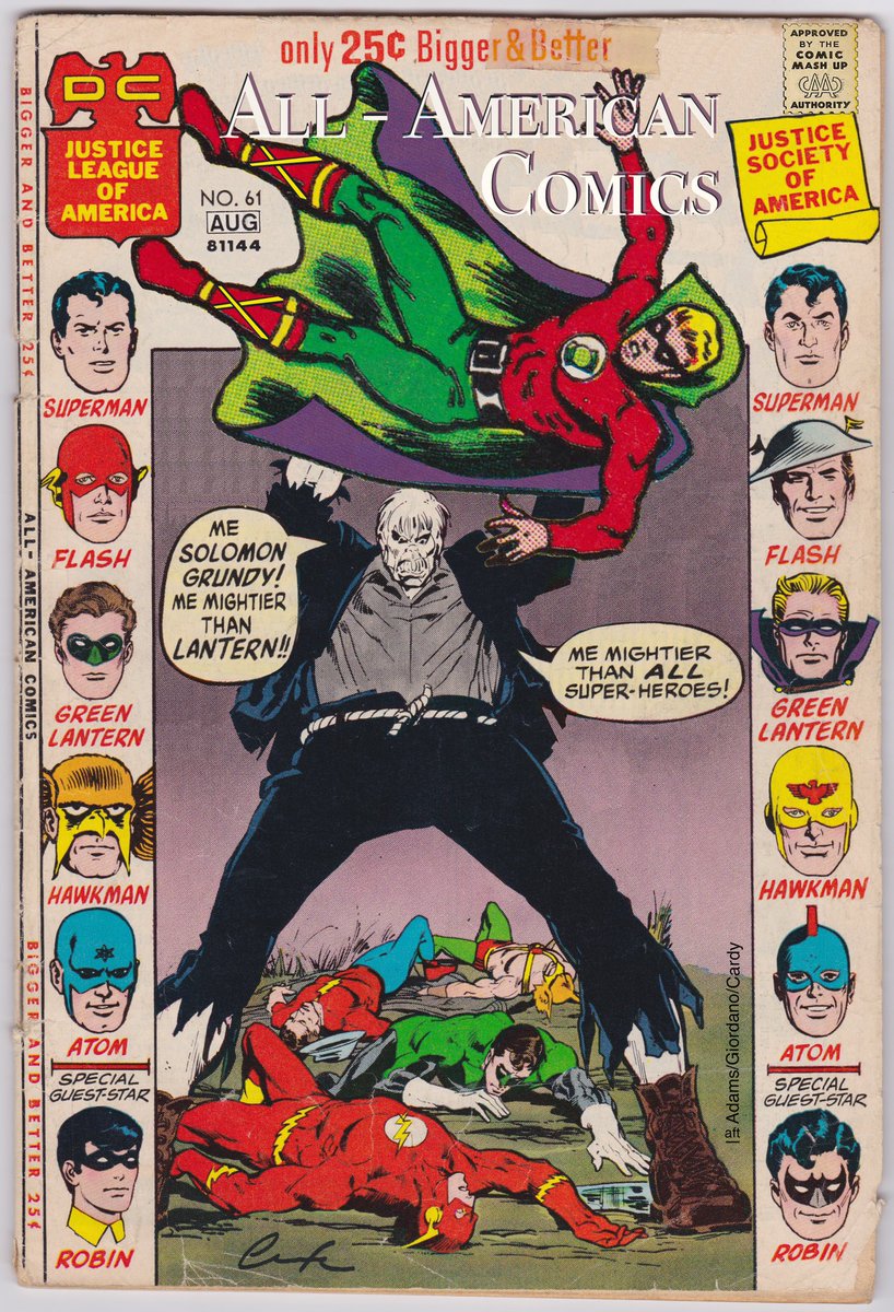 ChuckBrouilette's tweet photo. #OnThisDay in 1944 #SolomonGrundy debuted in #AllAmericanComics #61 #onMonday #BleachWhiteBehemoth #stumblesNaked outOf #SlaughterSwamp&acquires #prisonStripes from2escapedCons #HoboCamp dressHimJustBitBetter asTheir #crimeMuscle TuesbutRailedBy #TheOriginalGreenLantern #onSunday https://t.co/C1867A0juf