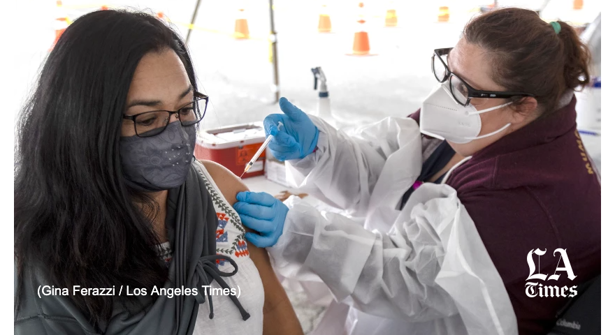 latimes's tweet photo. California school employees must either be vaccinated against COVID or submit to a regular test proving they are not infected with the coronavirus under a pending order from Gov. Gavin Newsom, sources told the Times.

https://t.co/wiyXZM4onF https://t.co/Sc9jud1hN0