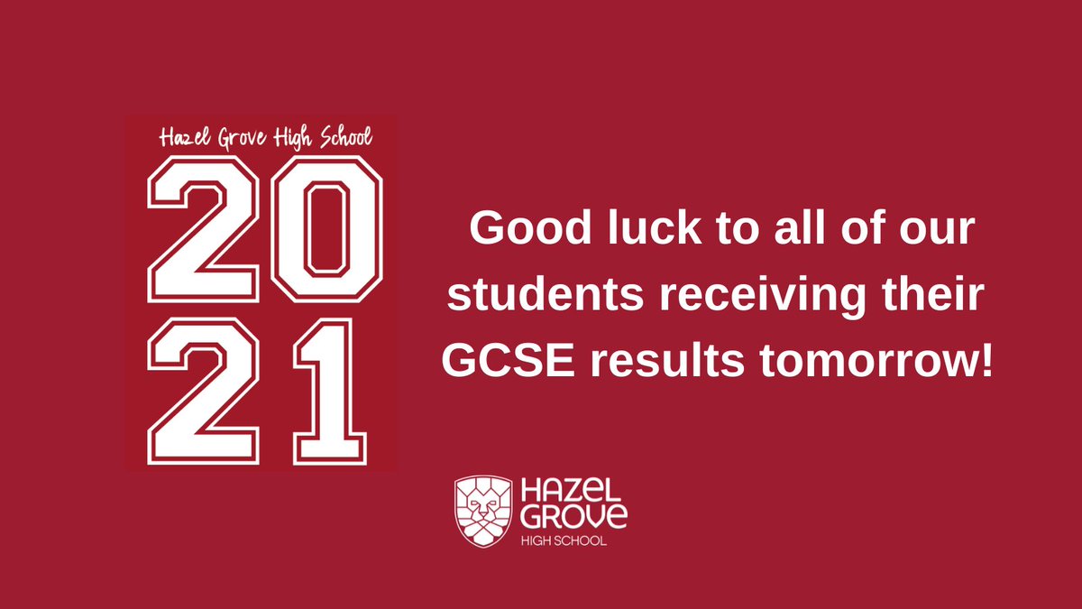 H_G_H_S's tweet photo. Best of luck everybody, we look forward to seeing you tomorrow! #GCSEresults2021 https://t.co/30LMzF17E2