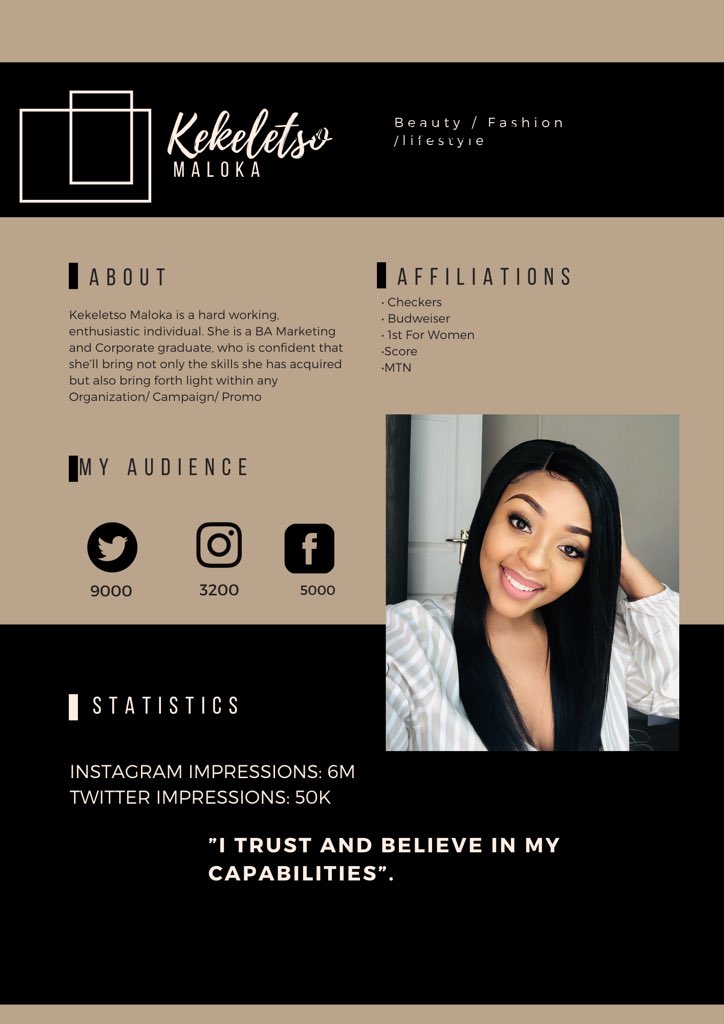 kekeletso_Ma's tweet photo. Hi Gorgeous people 🤍

I did my own media kit again, guess I’m getting better. Please help me by Retweeting my new media Kit 

Thank you🤍✨ https://t.co/lNcPJflbUZ