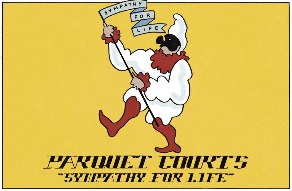 Join Parquet Courts tomorrow (Thursday 12th Aug) on the corner of Crosby and Grand street, Downtown Manhattan, 7pm. 
Look for the flag 👀👀👀👀
#Parquetcourts