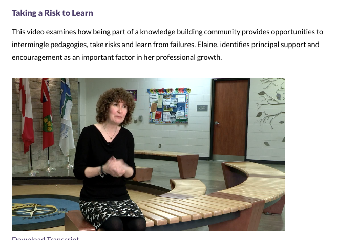 How being part of a knowledge building community provides opportunities to intermingle pedagogies, thelearningexchange.ca/videos/taking-…