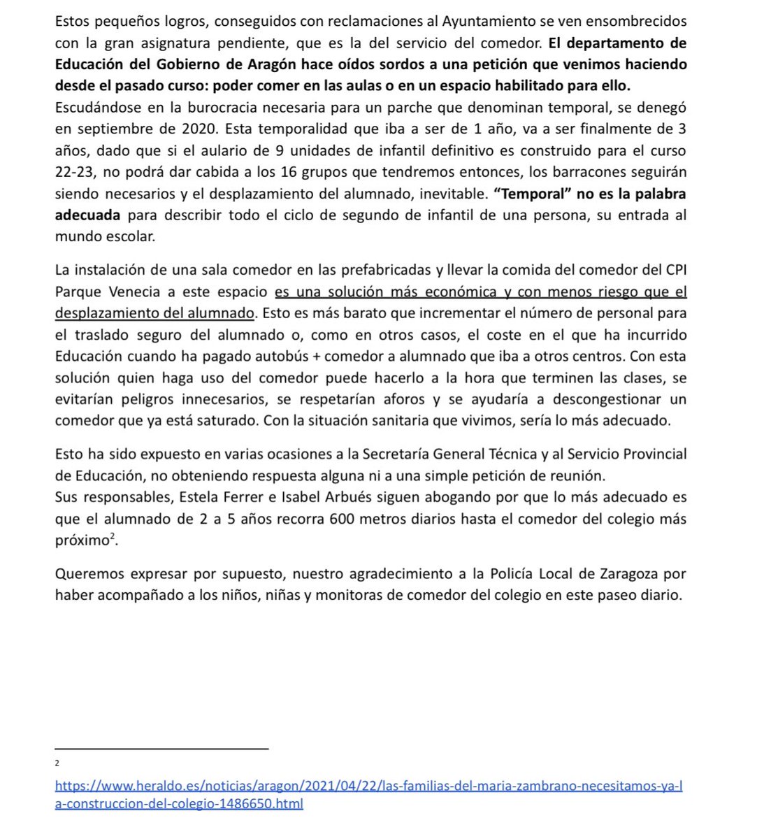 AMPACdelBosque's tweet photo. Otro año más nos toca pelear por los derechos de nuestros hijos e hijas. @isabelcasbas @felipefaci @PCortesBureta @DavidArranzVox @s_contin @isabelasobras @MarianOros @JavierCampoyM @Jesussguerrero @carlos_trullen @ekrica @Asanzr

#DGApromesasNoCumplidas https://t.co/6zTH46ItF6