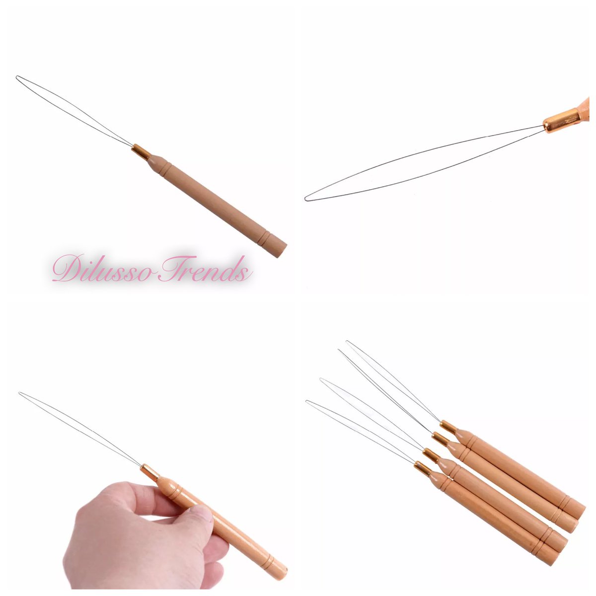 Dilussotrends's tweet photo. Rolling out I-Tips tools and supplies this week. We’ve added hair nets, more wig caps and now our signature loop threader needle.  For more details please click the link in the bio. 
#dilussotrendsitipssupplies https://t.co/fLG0FcGEgB