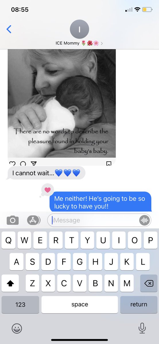 haileykat_'s tweet photo. My mom’s going to be the best Bertie. I cant wait to watch her become a grandmother 💙🥺 https://t.co/RdtjGiFoqI