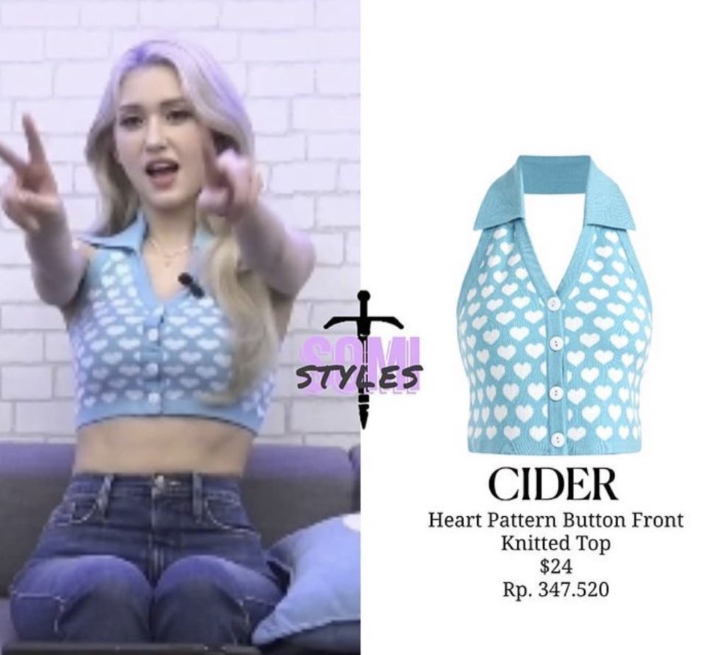 sugarlovingpop's tweet photo. Heart Pattern Button Front Knitted Top 950฿
เสื้อทรงคล้องคอ สี sky blue นัมเบอวันเท่านั้น☁️💦🤍💙
Strawberry Print Knitted Top 675฿
เสื้อลาย🍓 น่ารักขน��ดนี้ ห้ามใจยังไงไหว! 💖🍓💘🍓
รวมส่งมาไทยแล้วรีบซื้อก่อนเรทขึ้นนะคะ 😢 #SOMI #somioutfit #somistyle #somifashion #jeonsomi https://t.co/ClJhZJdrv7