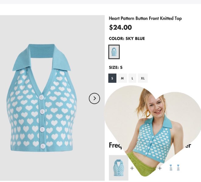 sugarlovingpop's tweet photo. Heart Pattern Button Front Knitted Top 950฿
เสื้อทรงคล้องคอ สี sky blue นัมเบอวันเท่านั้น☁️💦🤍💙
Strawberry Print Knitted Top 675฿
เสื้อลาย🍓 น่ารักขน��ดนี้ ห้ามใจยังไงไหว! 💖🍓💘🍓
รวมส่งมาไทยแล้วรีบซื้อก่อนเรทขึ้นนะคะ 😢 #SOMI #somioutfit #somistyle #somifashion #jeonsomi https://t.co/ClJhZJdrv7