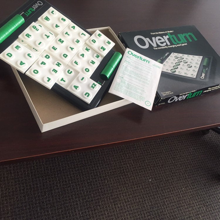 zetsvintage's tweet photo. Excited to share the latest addition to my #etsy shop: Vintage Overturn Board Game from 1993 made by Pressman Toy Corporation Complete Game https://t.co/xewEOTgqjq #completegame #boardgame #vintageboardgame #boxedgame #overturngame #strategygame #lettertiles #instructi https://t.co/MpvpEGDjqE