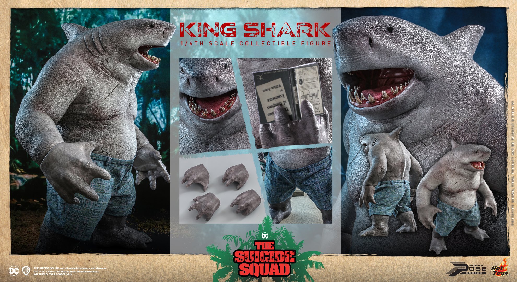 ホットトイズ パワー・ポーズ キングシャーク 1/6スケール限定可動