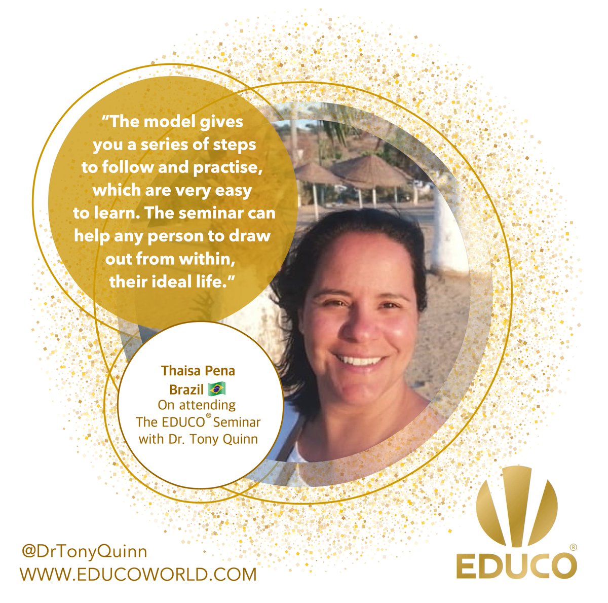 educo_world's tweet photo. Thaisa Pena - Brazil 🇧🇷
Check out the EDUCOWORLD Facebook page for Thasia's full Testimonial Earth globe 🌏
#drtonyquinn #educoworld #educoseminars #bioneer #consciousness #love #spirituality #awakening #spiritualawakening #spiritual #awareness #enlightenment #energy https://t.co/aWQ9HD3PC8