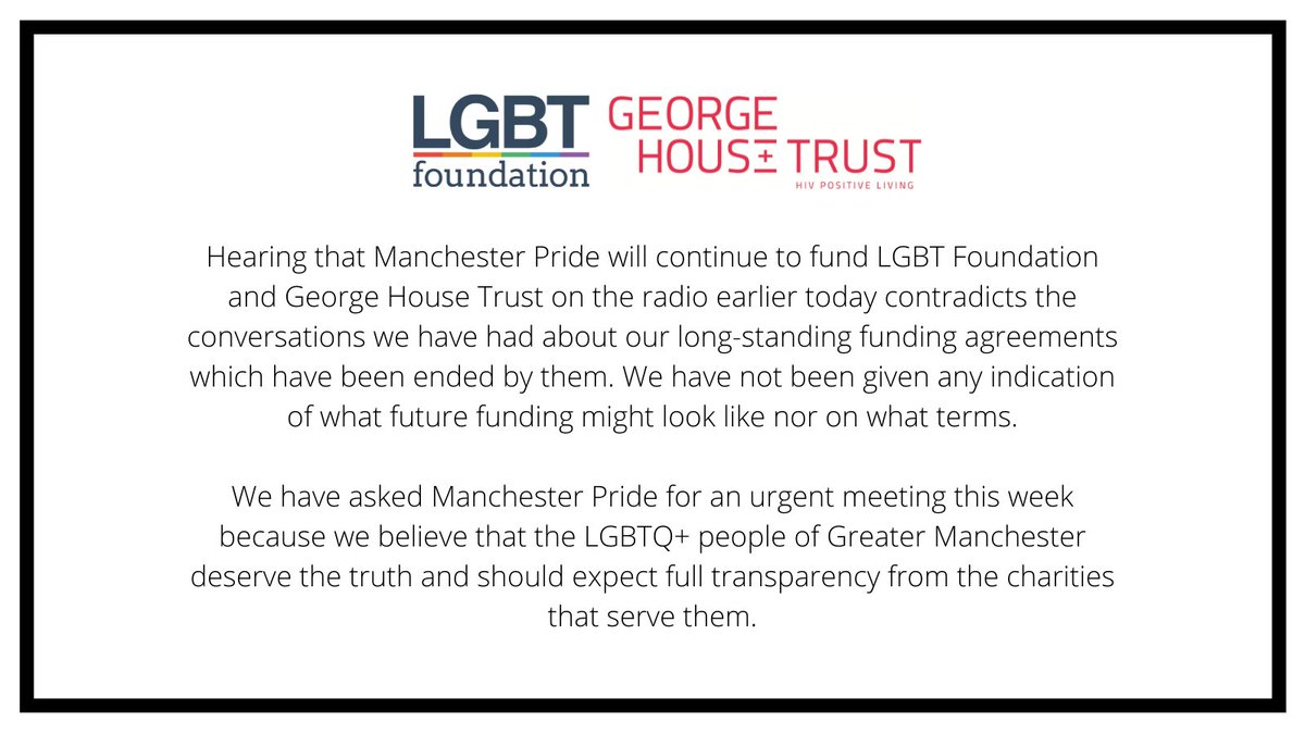 LGBTfdn's tweet photo. A joint statement on behalf of @LGBTfdn and @GeorgeHouseTrst https://t.co/SzBz4rWOmI