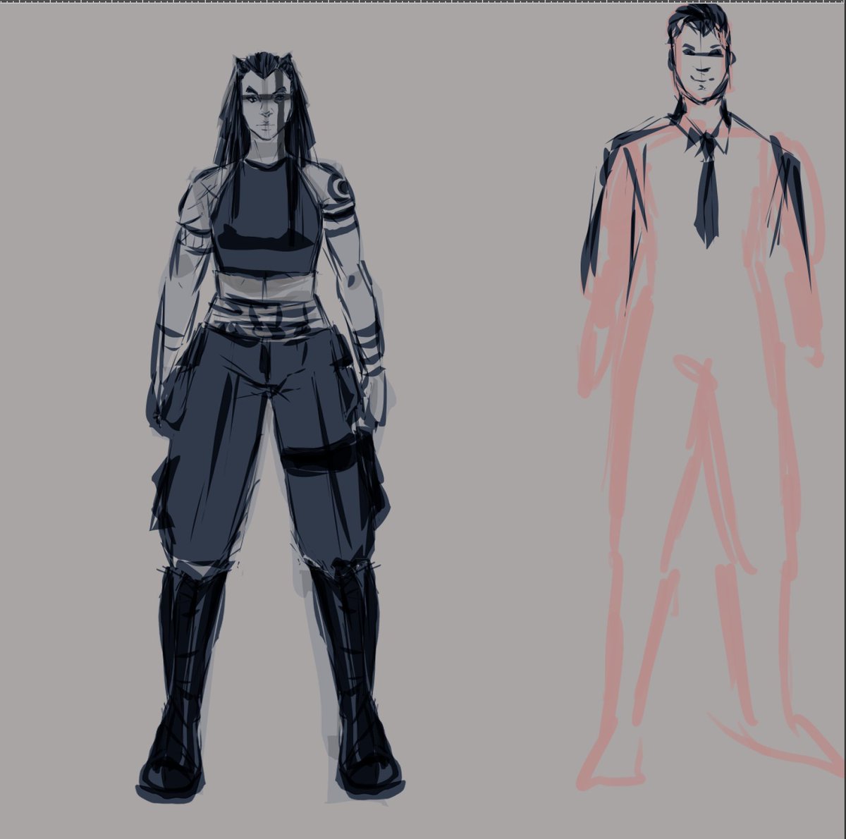 anomalolyllith's tweet photo. Finally did a Character-Design for one of my oldest OCβs which new concept was in my head for about 2 years now-
Welcome to the βfind a shape language as good as hers for her new male counterpart whoβs design you made up like last weekβ-challenge aka #howtomen https://t.co/Y3AGgnroNK