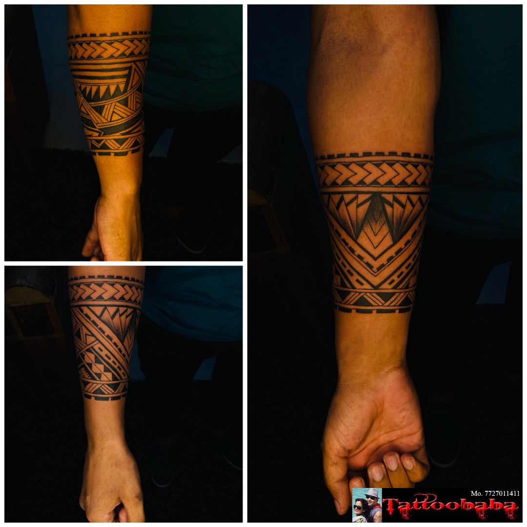 Buy Polynesian Arm Band Tattoo Arm Band Temporary Tattoo  Online in India   Etsy