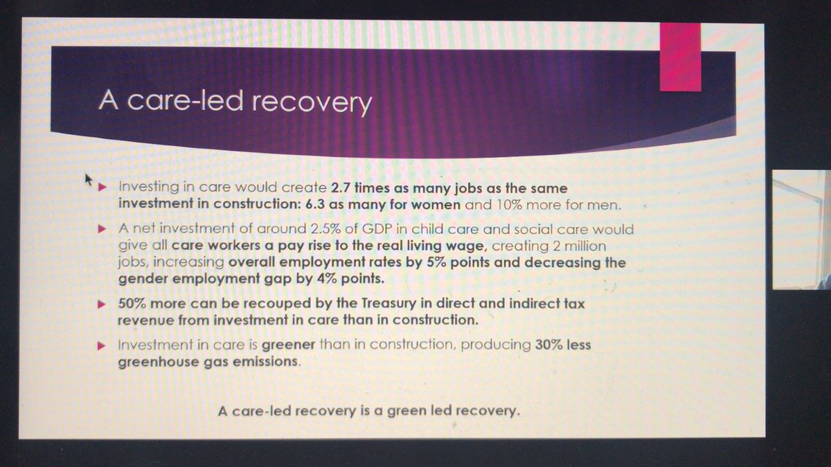 A report from @WomensBudgetGrp calls for a care-led recovery. Care can be a fundamental part to a comprehensive approach to #climatechallenge. 

#climatechange

@GalloglySwan @SWBG @HandSCAcademy @ALLIANCEScot