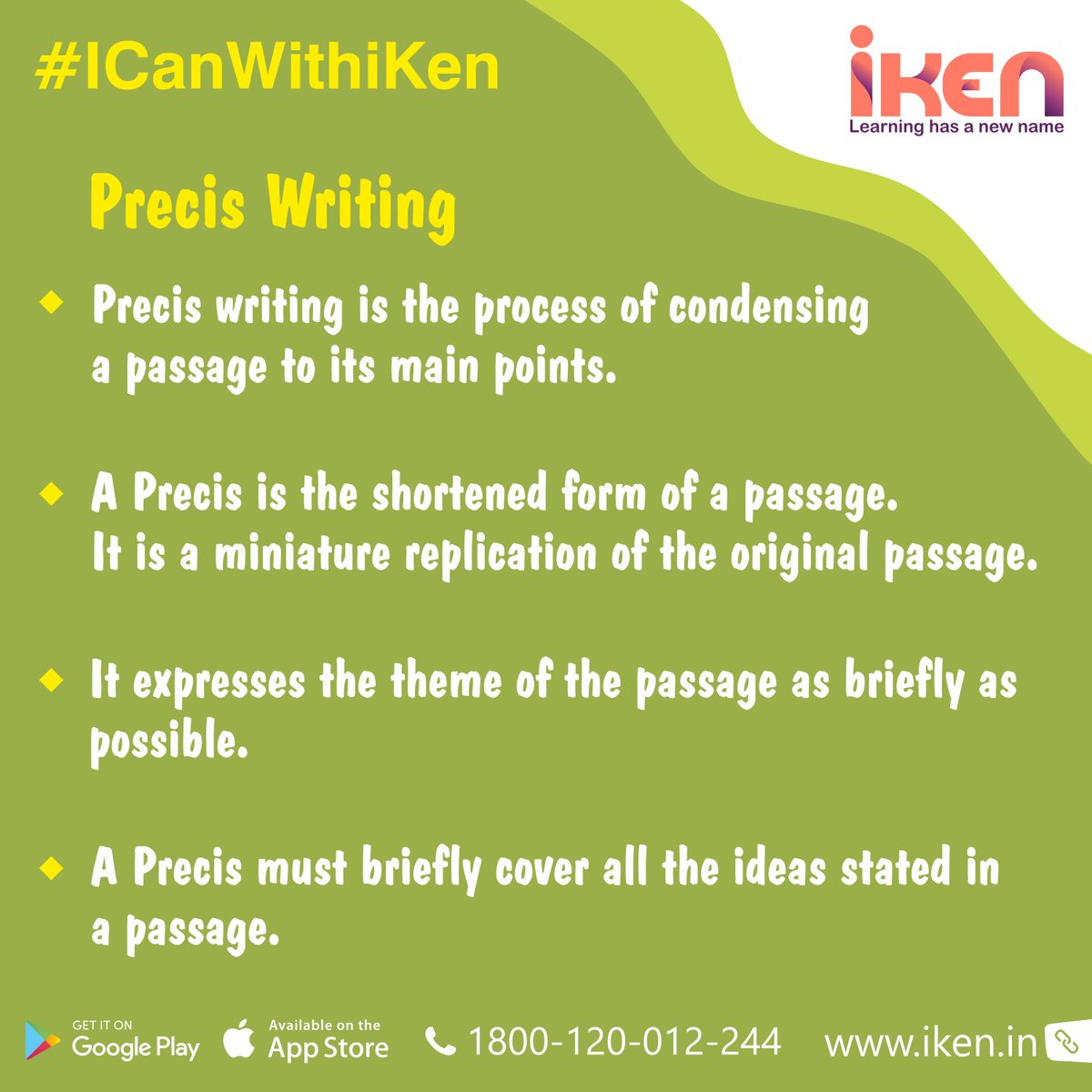 ikenedu's tweet image. Take the help of this video zcu.io/IBPa  &amp;amp; develop your #PrecisWriting skills. 

#EnglishGrammar #iKenApp #FunLearningWithiKen
