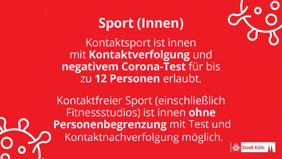 Die Inzidenz ist in #Köln seit 8 Tagen über 35. Dadurch gelten ab morgen wieder die Regelungen der Inzidenzstufe 2. Wir haben euch die wichtigsten Regeln zusammengefasst. Weitere Infos findet ihr unter corona.koeln. #corona