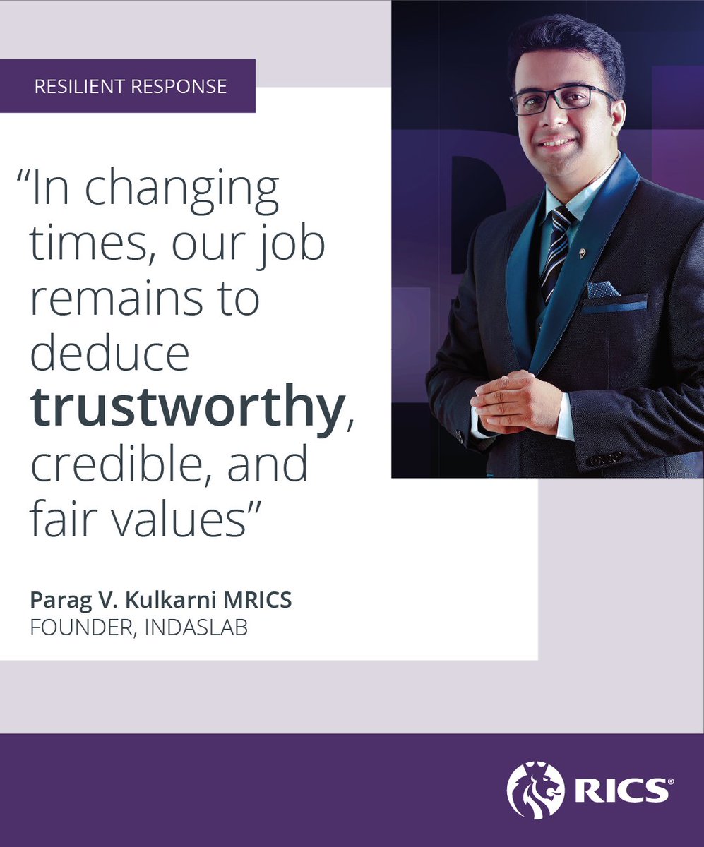 RICSnews's tweet photo. Valuation in India, still at an evolving stage, has been impacted greatly by the ongoing pandemic.

Parag Kulkarni MRICS, Founder of @indASlab, explains how they have been supporting clients remotely.

Read their #resilientresponse story: https://t.co/KWxZOD9Pbx https://t.co/oB7ChputKS