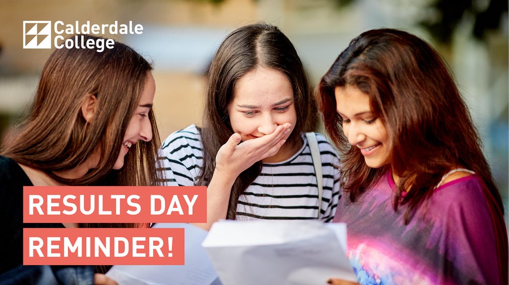 CalderdaleCol's tweet image. 🚨 Calling all students 🚨 Remember to collect your GCSE results from College tomorrow! And don’t forget to celebrate… The best is yet to come!