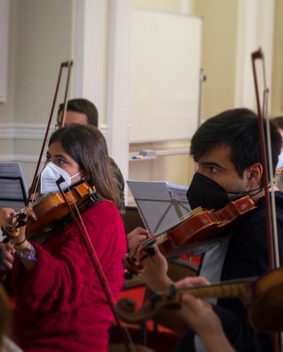 OrbisCultural's tweet photo. Recuerdos... 🎶 ¡Primer parcial de cuerdas!

He aquí nuestros violinistas, inmersos en el trabajo de recuperación de la ópera inédita de #Barbieri #IlBuontempone 

#orchestra #orquesta #musica #music #opera #string  #cultura #cuerdas #violin #viola #cello #madrid #OrquestaOrbis https://t.co/JKfqtqEHVh