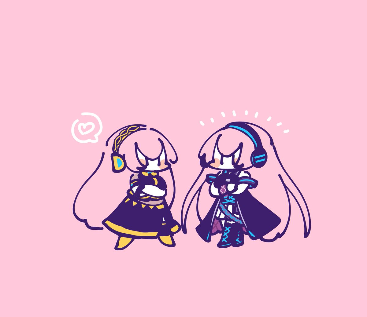 巡音ルカ 「ifルカさんとルカさん(( ¨̮ ))ンンンッッ 」|袁のイラスト