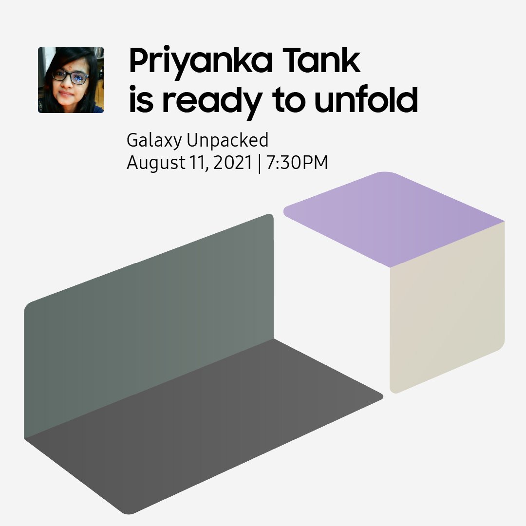CAPriyankaTank's tweet photo. #withGalaxy #SamsungMembers #SamsungUnpacked #UnfoldChallenge #GalaxyUnpacked #unpackedkit #samsungevent https://t.co/mvirMYIMDH