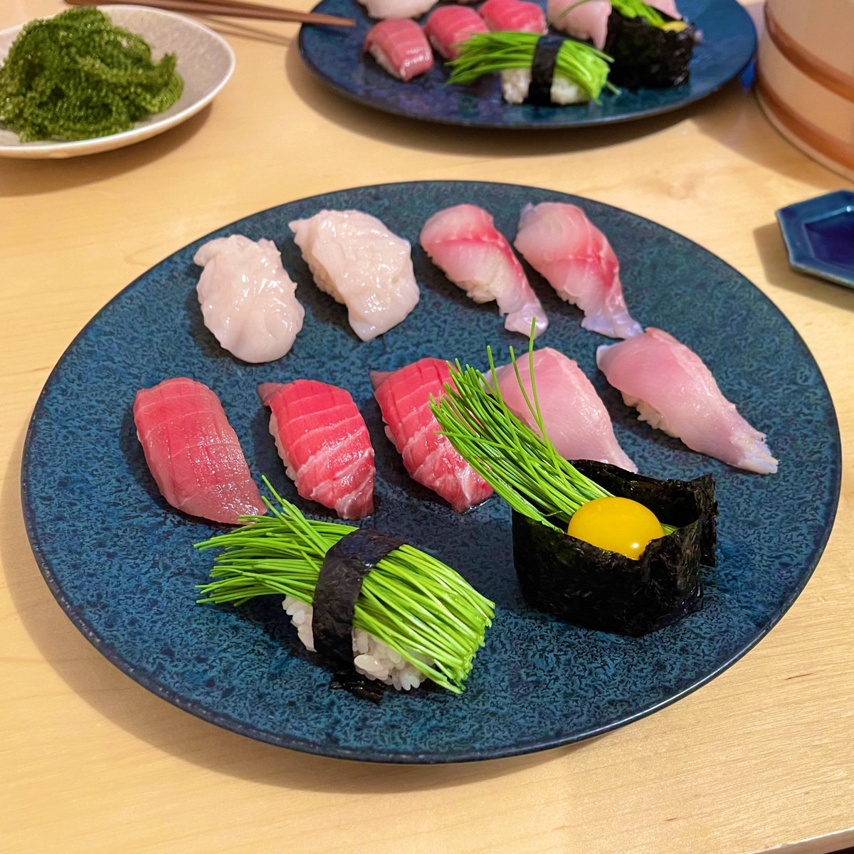 今週もお寿司を作りました！

金目鯛がブームです。上手い！