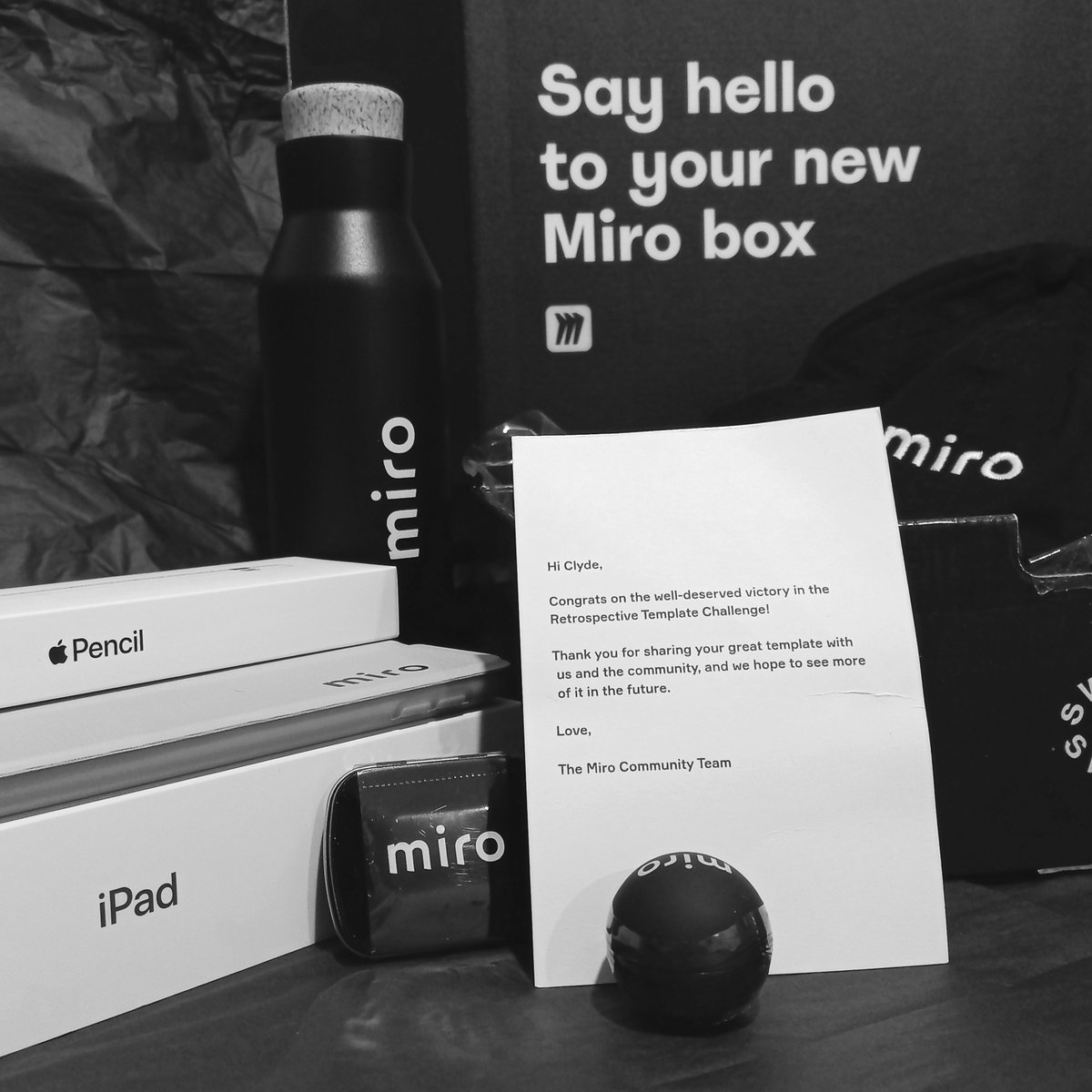 ClydeDz's tweet photo. Thank you, @MiroHQ and the Miroverse team for the lovely gifts. β€οΈ
Get the winning template from Miroverse here - https://t.co/OVOXJqThcO
#miro #miroverse #whiteboard #retrospective #agile #agilemethodologies #agilerituals #retrospectives #retrotemplate #mirocommunity #template https://t.co/byAtl5naNn