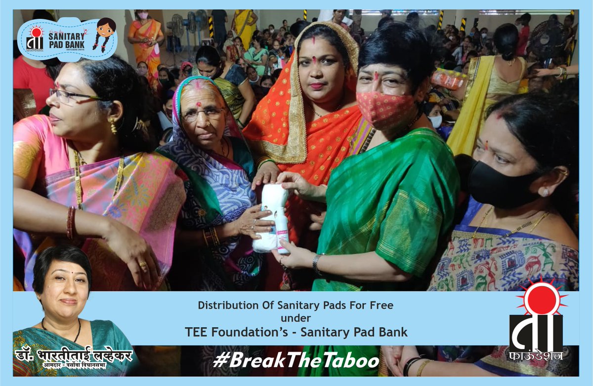 LavekarBharati's tweet photo. Distribution of Sanitary Pads For Free to Daughters Of Versova , courtesy TEE Foundation's Sanitary Pad Bank. #Versova #SanitaryPad #Sanitarypads #Mensturation #breakthetaboo https://t.co/MTxZVKsPlP