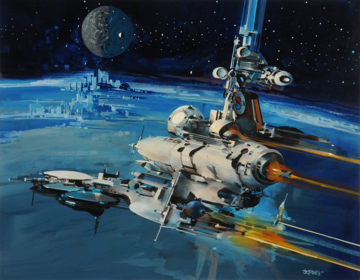 TheSpaceshipper's tweet photo. John Berkey (1932-2008) was born 89 years ago. He inspired so many artists <3 https://t.co/iFhyGE8E2I