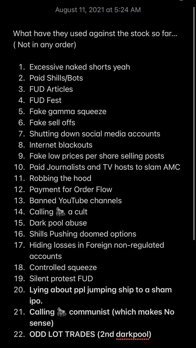 manegarm132's tweet image. @SECGov #amc #gme and thats all legal in the US? #stopthemanipulation #amcstock #amcundefeated