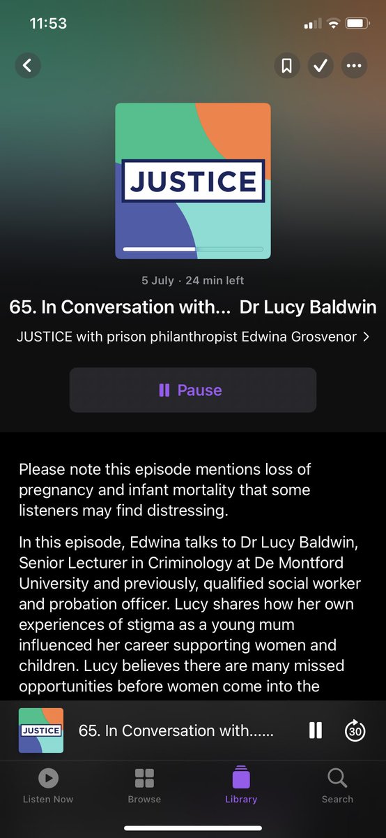 @LucyBaldwin08 was my lecturer back in 2009 and still inspires me today- so good to listen to this,but frustrating that there is still soooo much more to do in the justice system to support women @EdwinaGrosvenor @HMPWomensEstate @HMPPS_Families @hmpps @prisonadvice